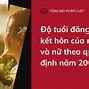 Độ Tuổi Kết Hôn Việt Nam